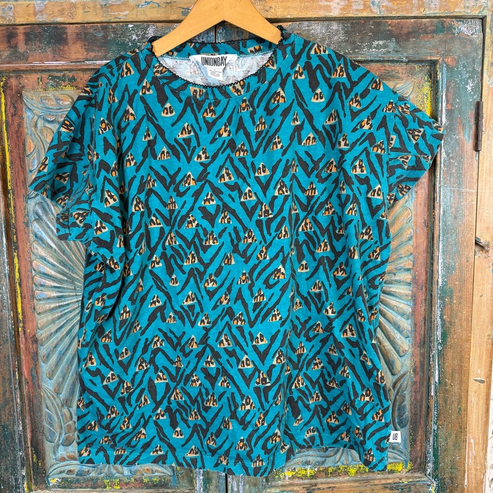 Vintage tee t-shirt Union Bay animal 80's print